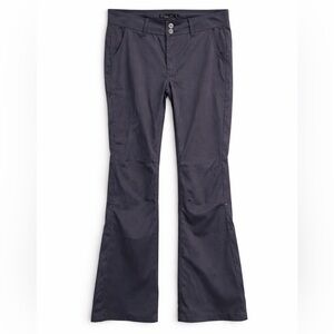 Prana Halle Women's Hiking Pants Size 12 Gray Stretch Nylon Outdoor Trail Travel